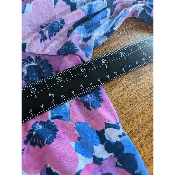 Alfred Dunner Women's Size 1x Plus Flowers Knit Blue Striped T Shirt Top EUC - Picture 11 of 13